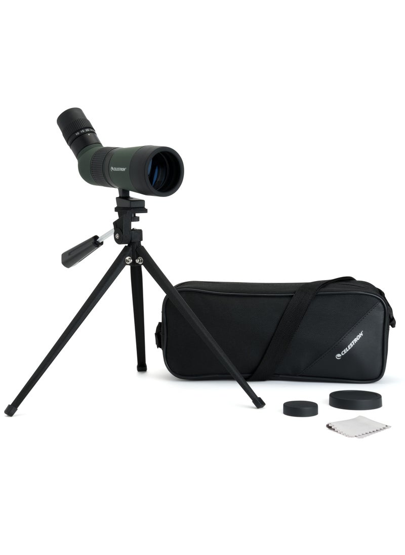 LandScout 10-30x50mm Angled Zoom Spotting Scope with Table-top Tripod