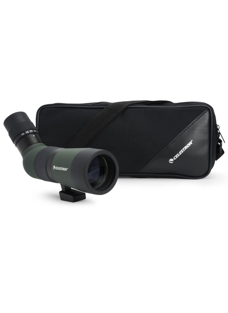 LandScout 10-30x50mm Angled Zoom Spotting Scope with Table-top Tripod