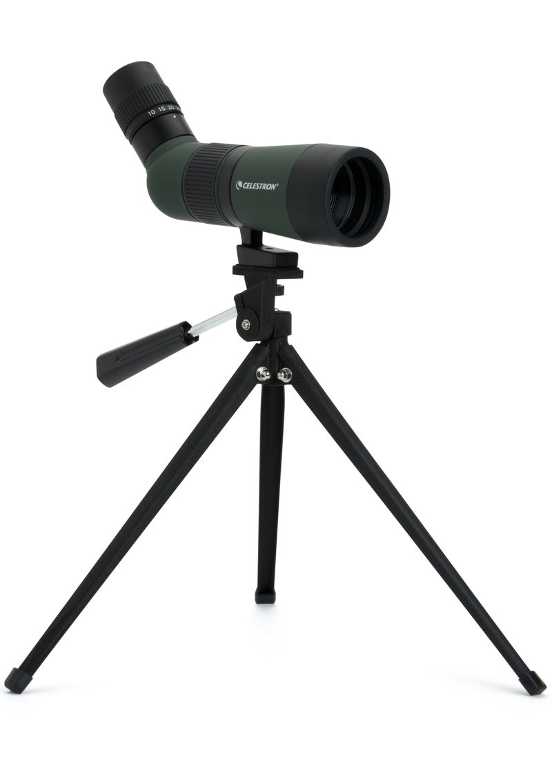 LandScout 10-30x50mm Angled Zoom Spotting Scope with Table-top Tripod