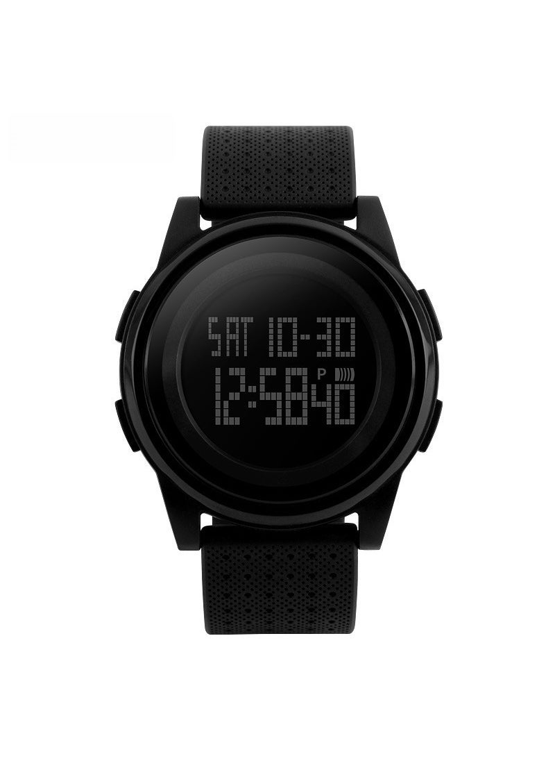 1 x 5 pcs Youth Sports Waterproof Digital Watch Black