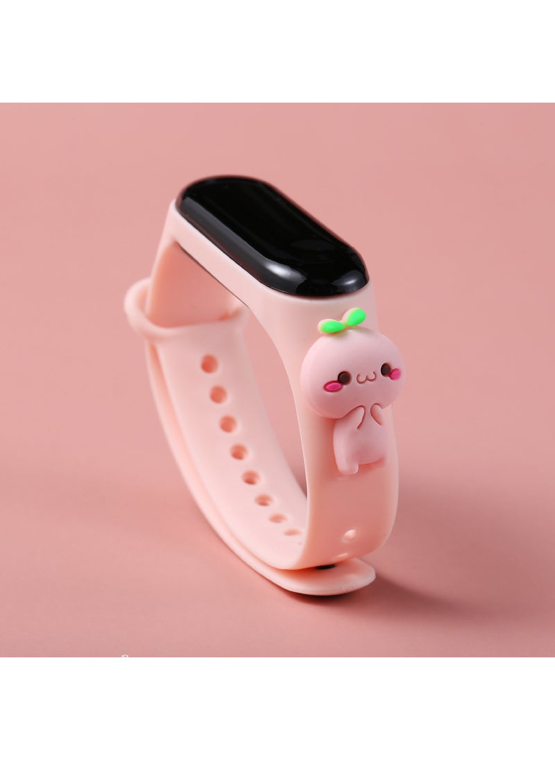 Kids Cartoon LED Watch Waterproof Touch Black Panda