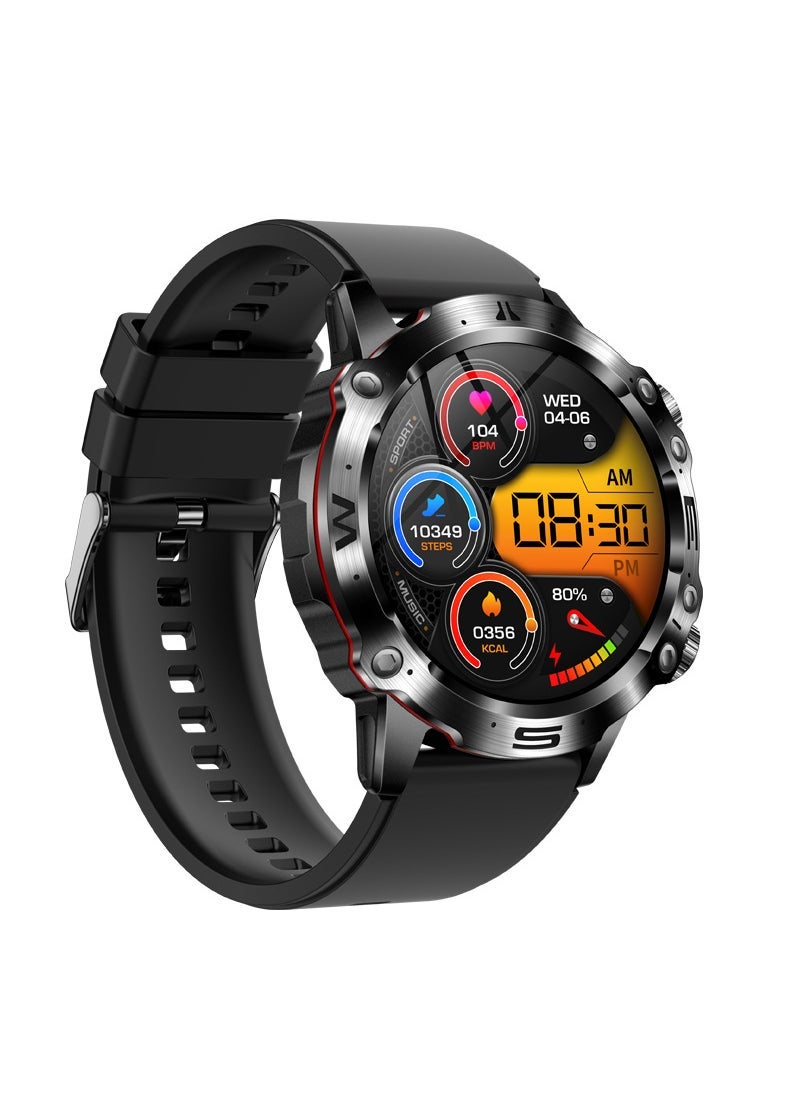 ET482 Smartwatch Bluetooth Call Fitness Tracker Black