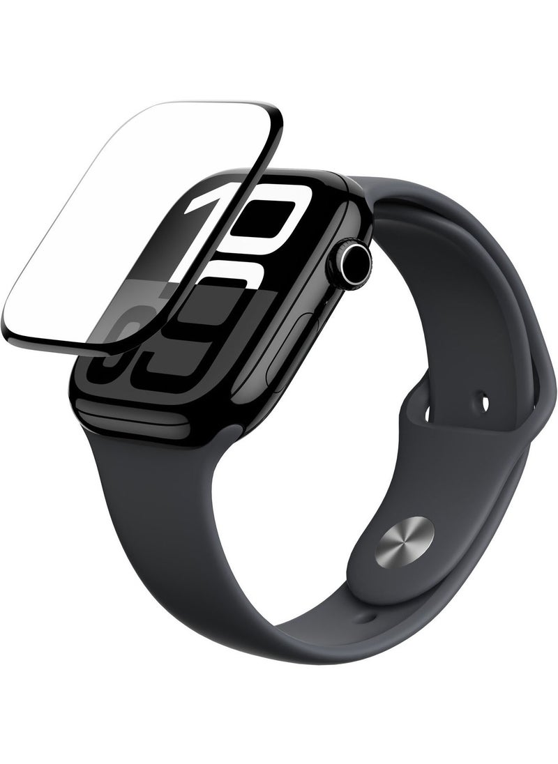 Accuguard Radix Film for Apple Watch Series 10 42mm Tempered Glass Screen Protector with Easy Install Tray - Full Cover