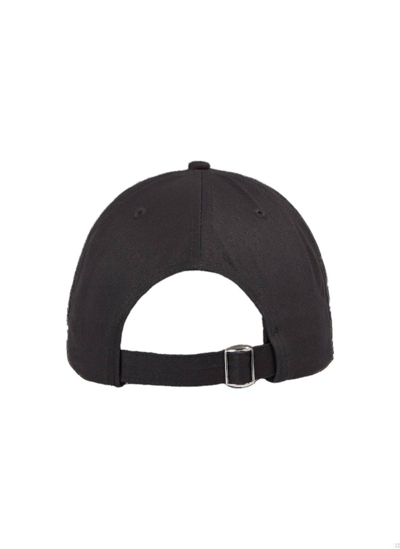 Men's Organic Cotton Logog Baseball Cap, Black