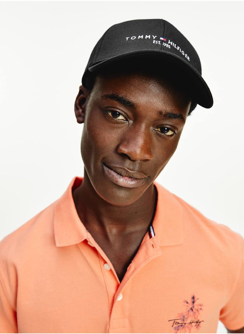 Men's Th Established Cap - Cotton, Black