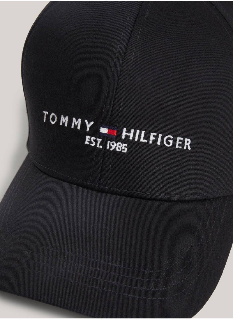 Men's Th Established Cap - Cotton, Black