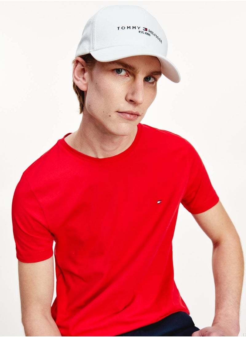 Men's Th Established Cap - Cotton, White