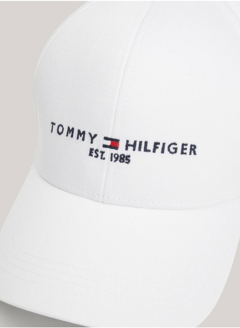 Men's Th Established Cap - Cotton, White