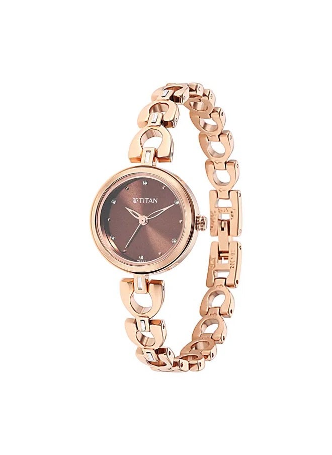 Titan Lagan Brown Dial Analog Watch for Women