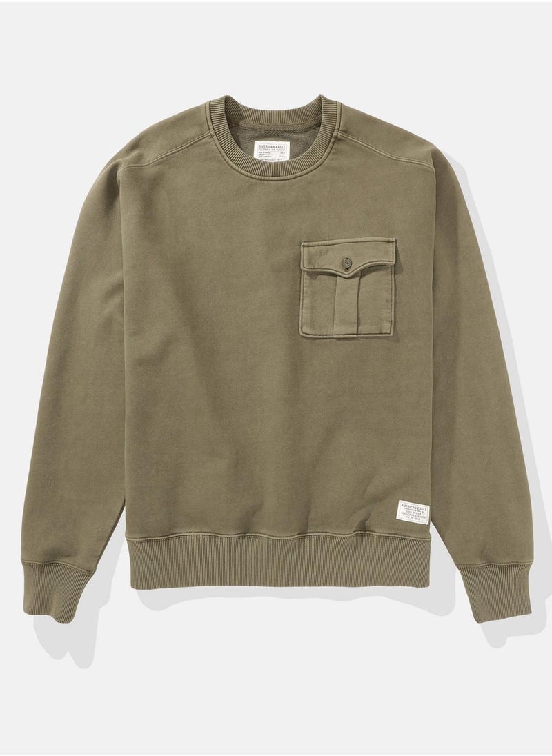 Ae Utility Crew Neck Sweatshirt