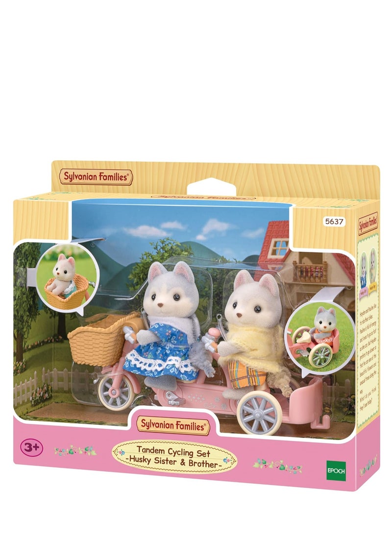 Sylvanian Families Tandem Cycling Set - Husky Sister