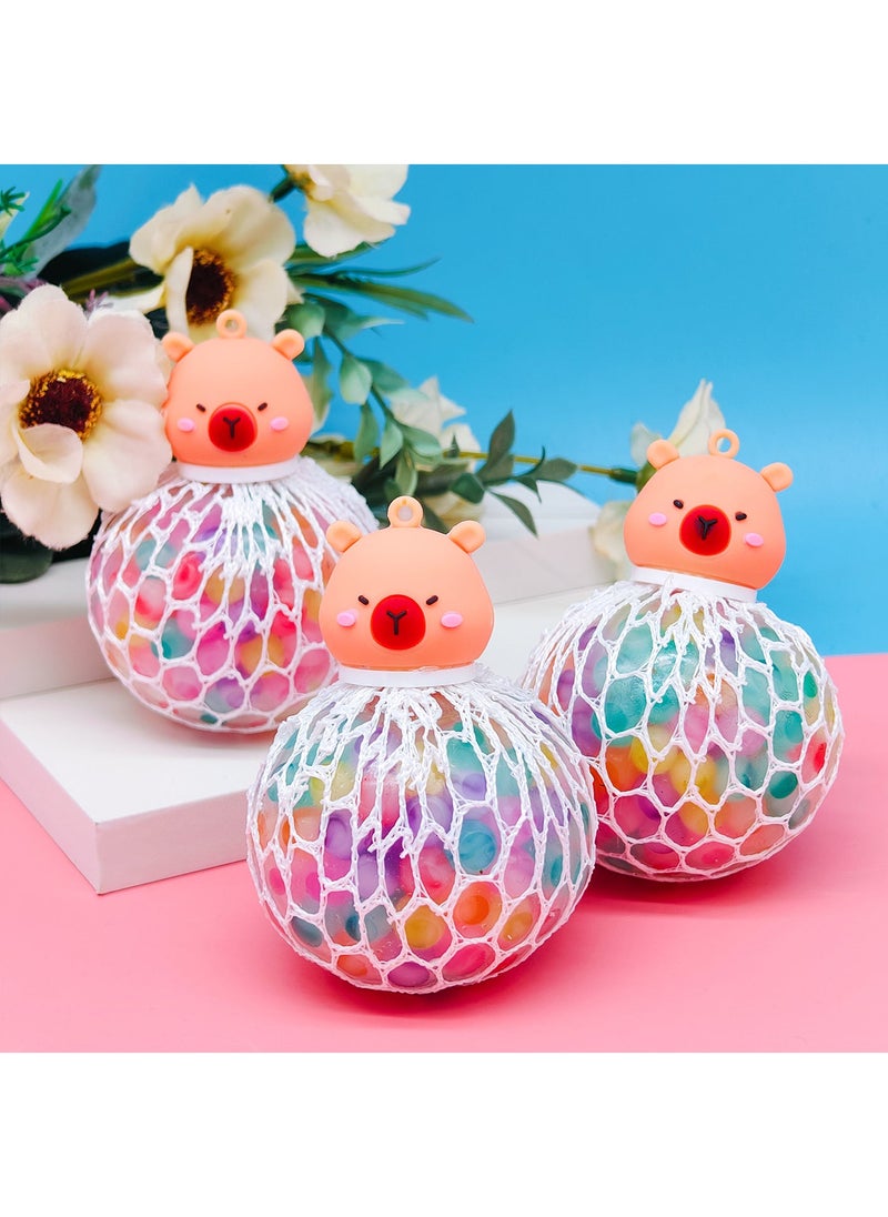 Creative Peach Blossom Pastry Prank Toy Stress Relief Capibala grape balls