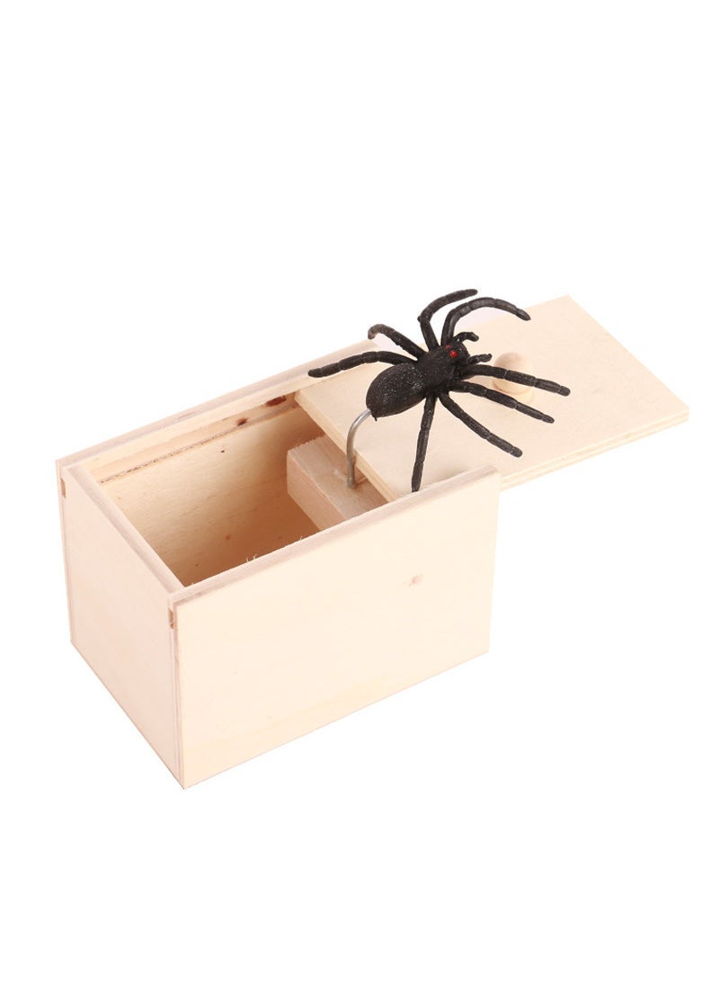 Prank Toy Scary Spider Surprise Box White