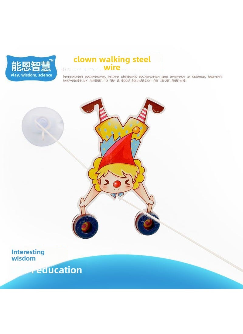 DIY Tech Craft Kit for Kids Educational STEM Toy Y-12 (Clown walking tightrope)