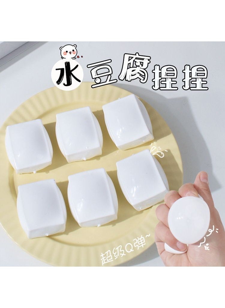 Transparent Squishy Egg Stress Ball Toy Tofu-Water Ball