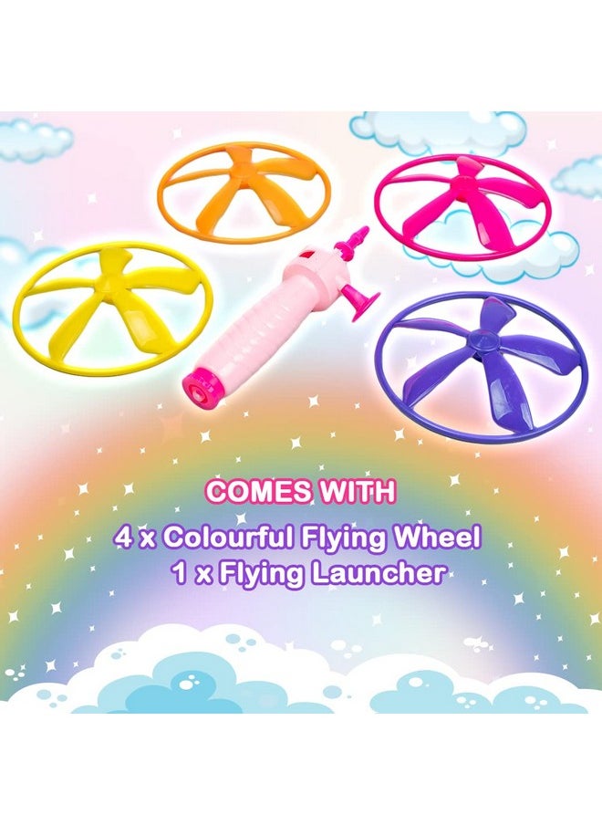 Flying Saucer Unicorn 3 In 1 Indoor & Outdoor Toy Can Be Played As Space Rocket, Sliding Wall & Spinning Top For Kids