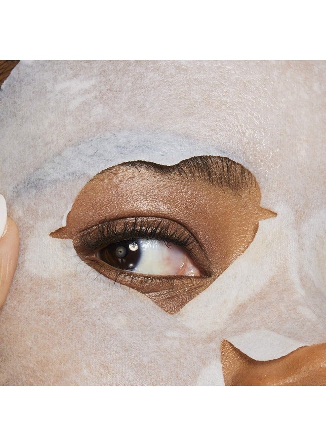 Beauty Stress Rehab Coconut & Caffeine Face Mask Sheet Mask Destress Reduce Puffiness & Redness For All Skin Types Green Tea Vegan