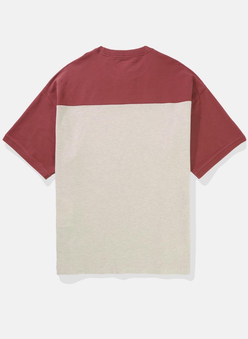 Colorblock Pique Crew Neck T-Shirt