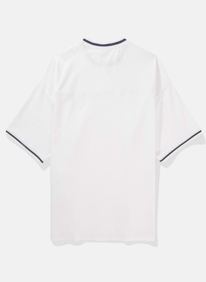 Ringer Pique Crew Neck T-Shirt