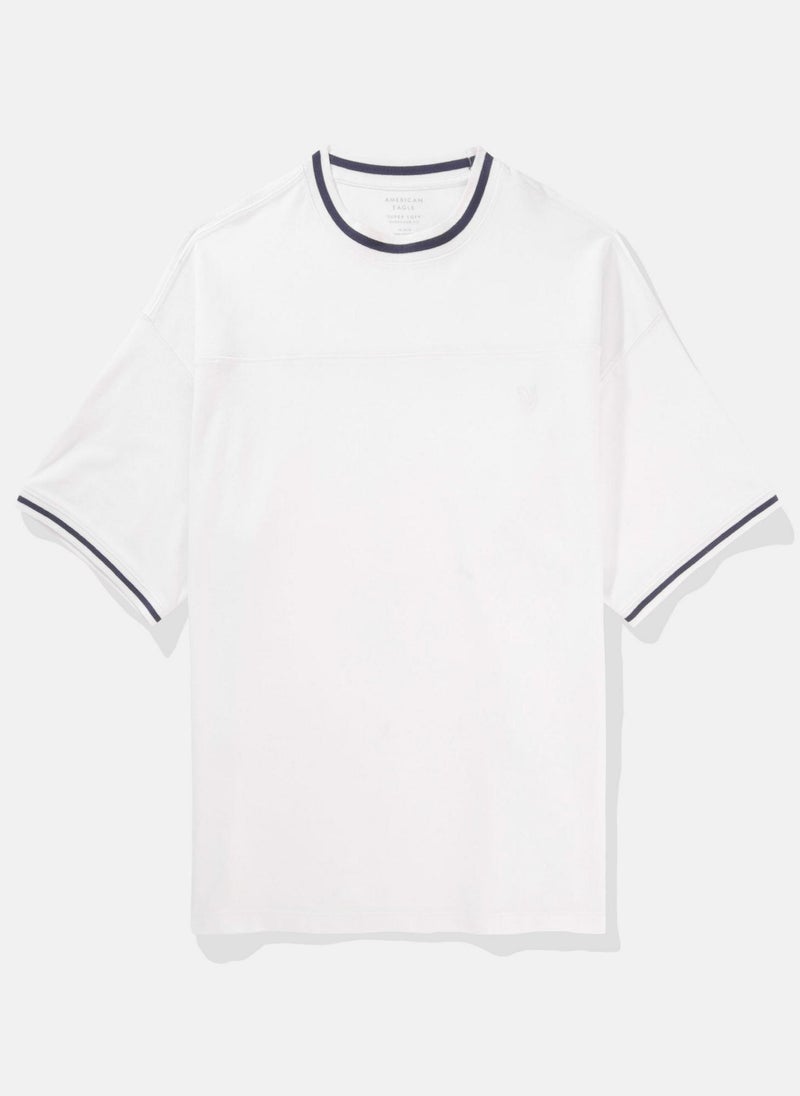 Ringer Pique Crew Neck T-Shirt