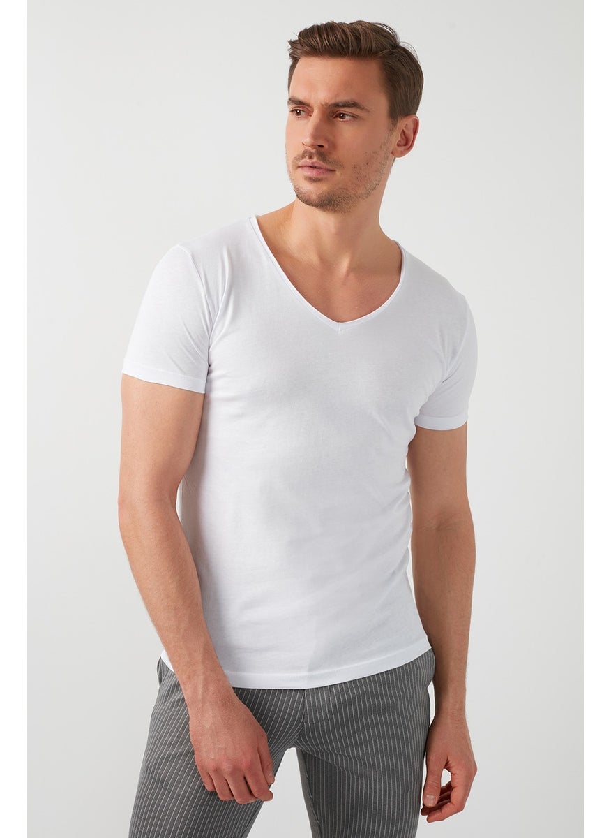 V-Neck Basic T Shirt Men's T Shirt 5412001