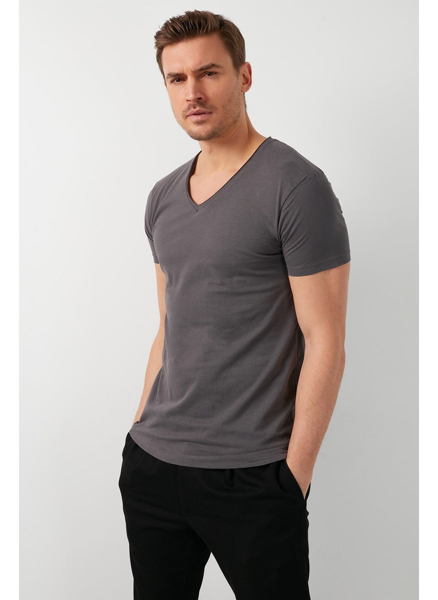 V-Neck Basic T Shirt Men's T Shirt 5412001