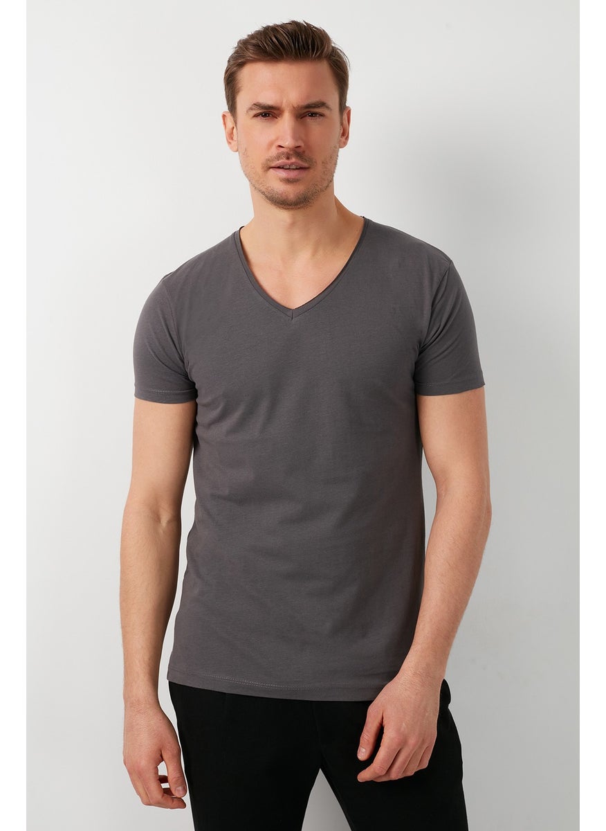 V-Neck Basic T Shirt Men's T Shirt 5412001