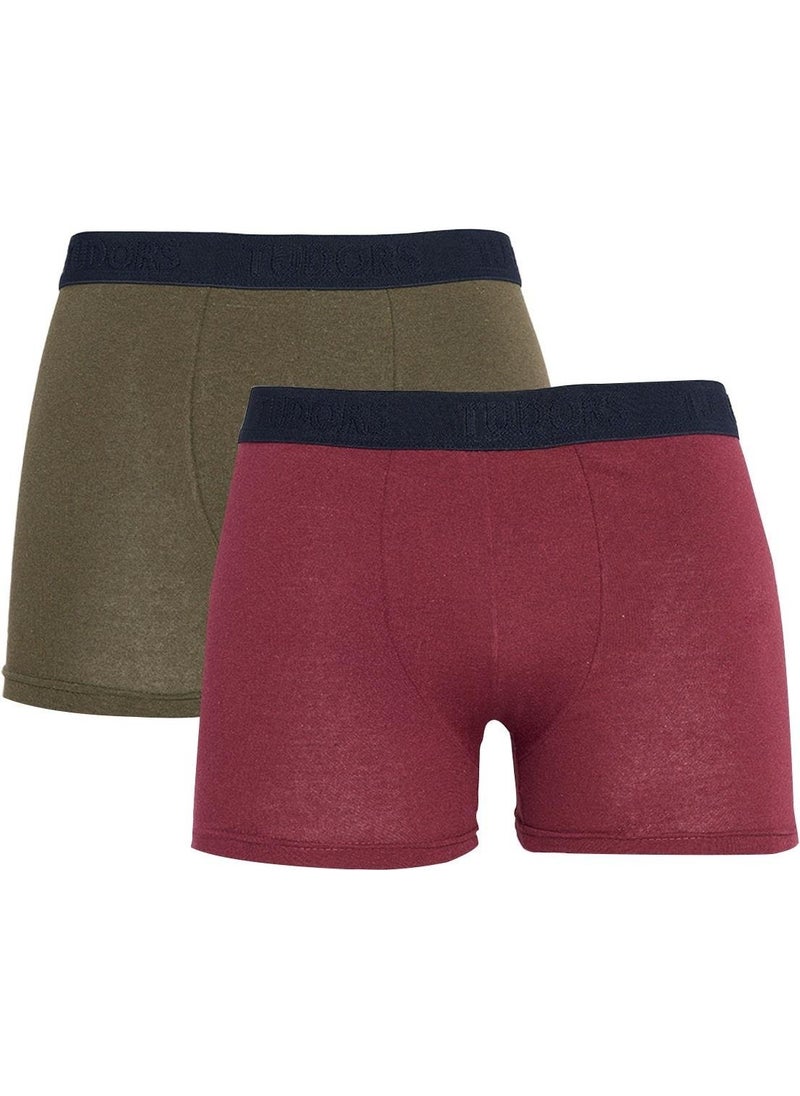 Men's 2-Piece Cotton Lycra Flexible Fabric Boxer
