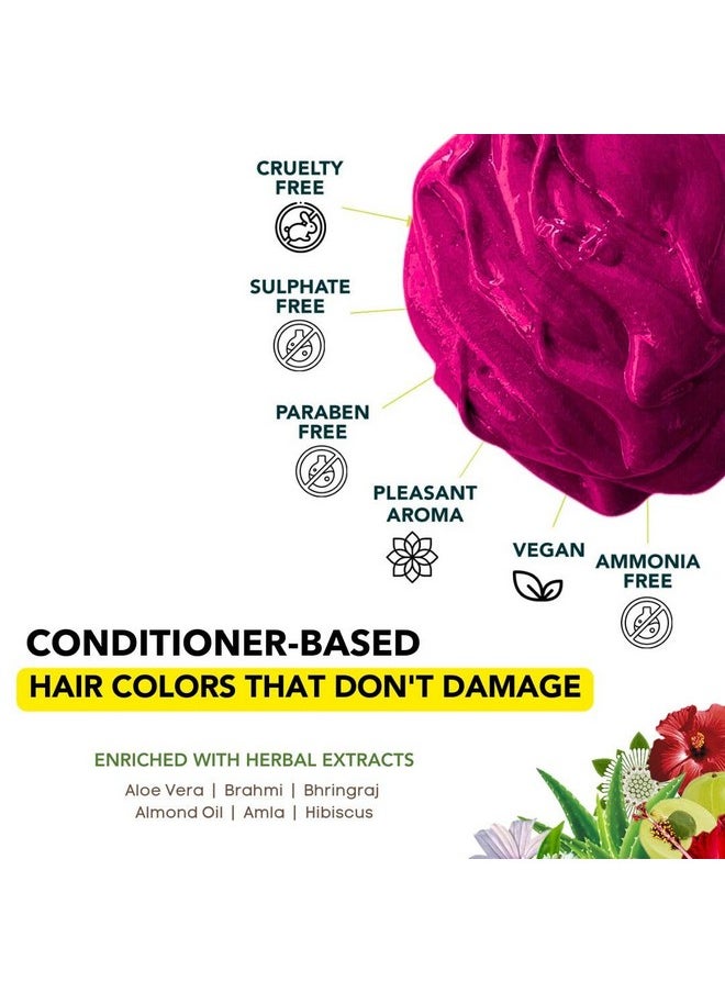 Top-Up Semi-Permanent Carola Pink Diy Conditioner Based Hair Colour, 120 Gm