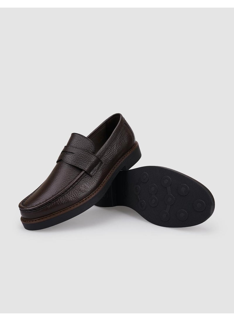 Leather Brown Men's Casual Shoes