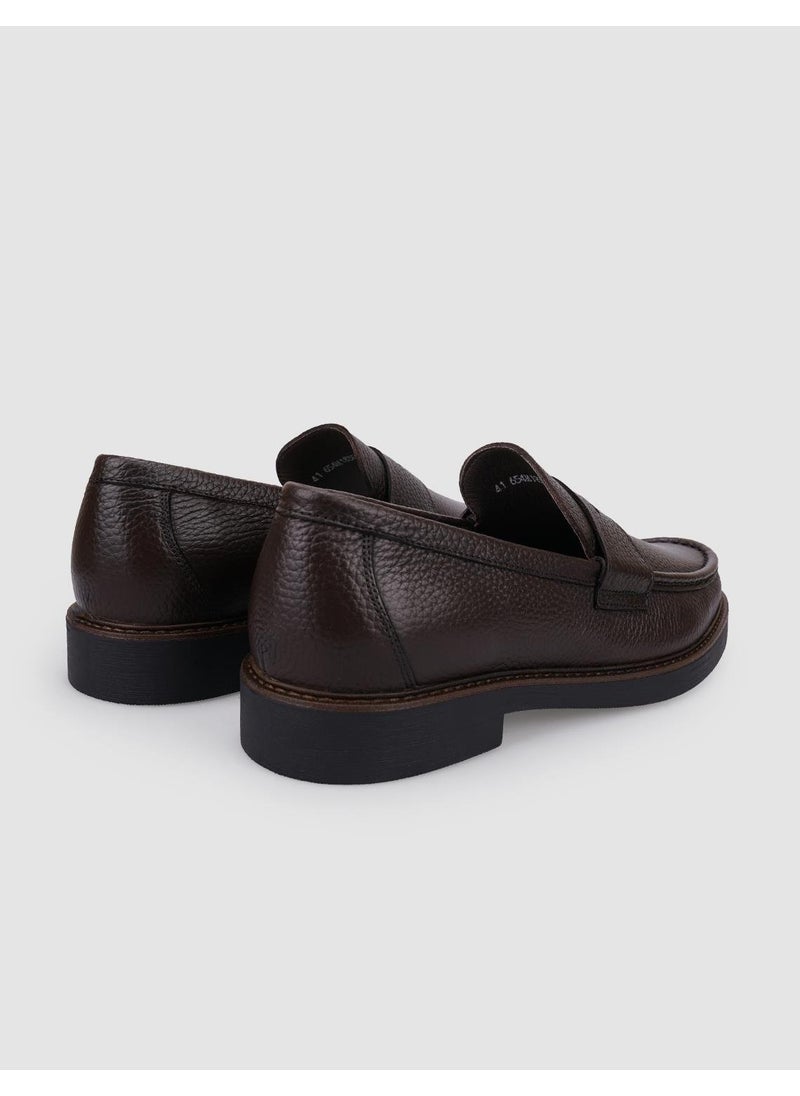 Leather Brown Men's Casual Shoes