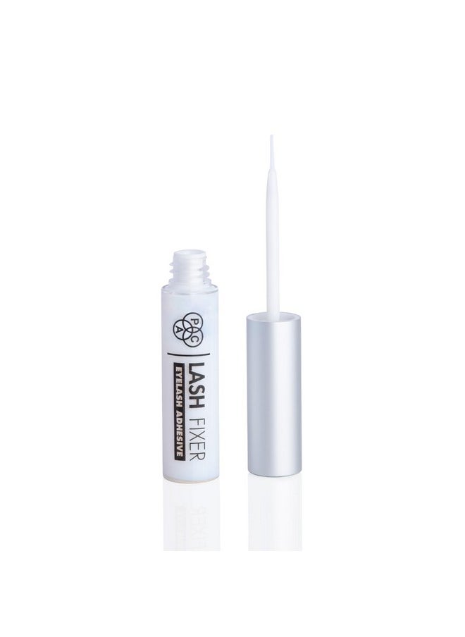 Lash Fixer (Eyelash Adhesive) Transparent | Waterproof & Quick-Dry Invisible Eye Lash Glue Works With Synthetic & Natural Fiber Lashes | Non-Toxic & Non-Allergic For All Skin Types