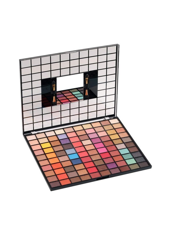 Makeup Pro 100 Colors Eyeshadow Palette Shimmery Finish Long Wearing And Easily Blendable Eye Makeup Palette With Flawless Finish, Multicolor, 80G