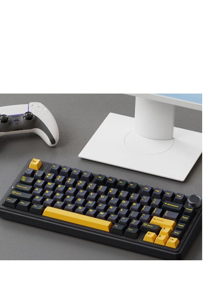 80 Key Mechanical Keyboard - Gasket Structure - Full Key Hot Swappable - RGB Lights - Wireless Bluetooth Connection - Gaming Keyboard And Office Keyboard