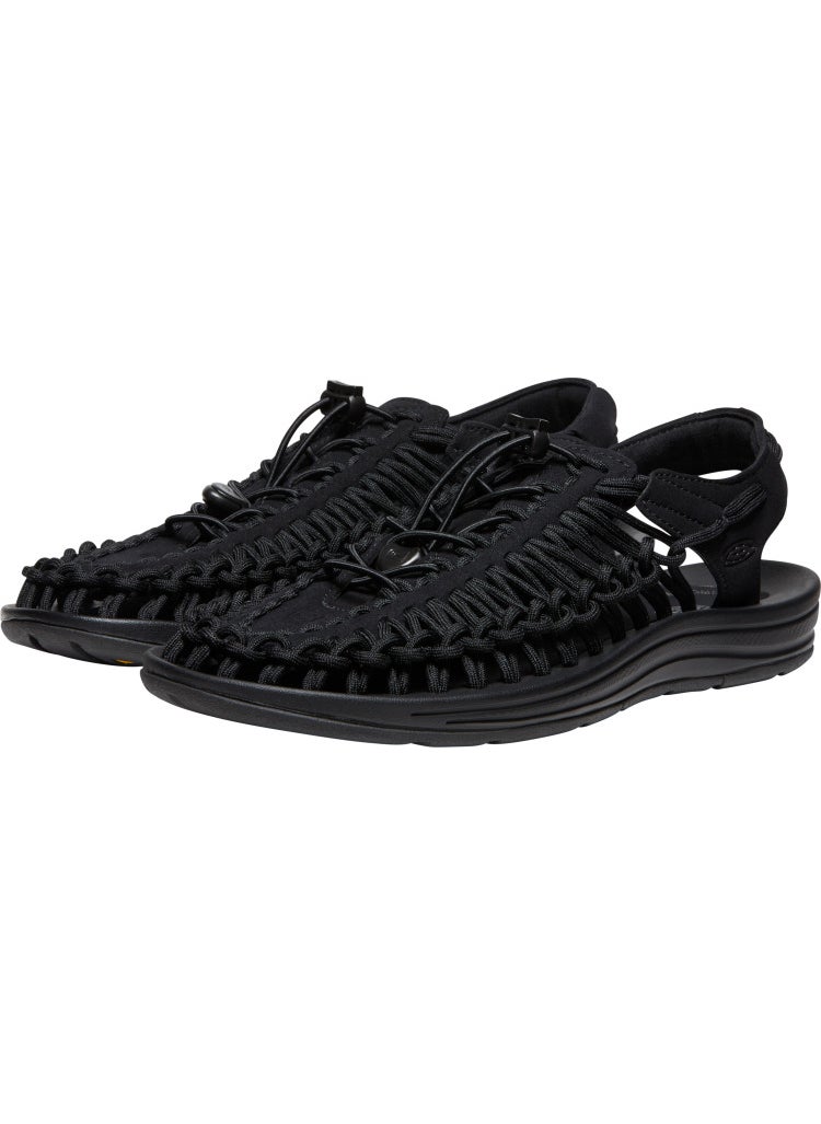 WOMEN UNEEK FLAT SANDALS BLACK/BLACK