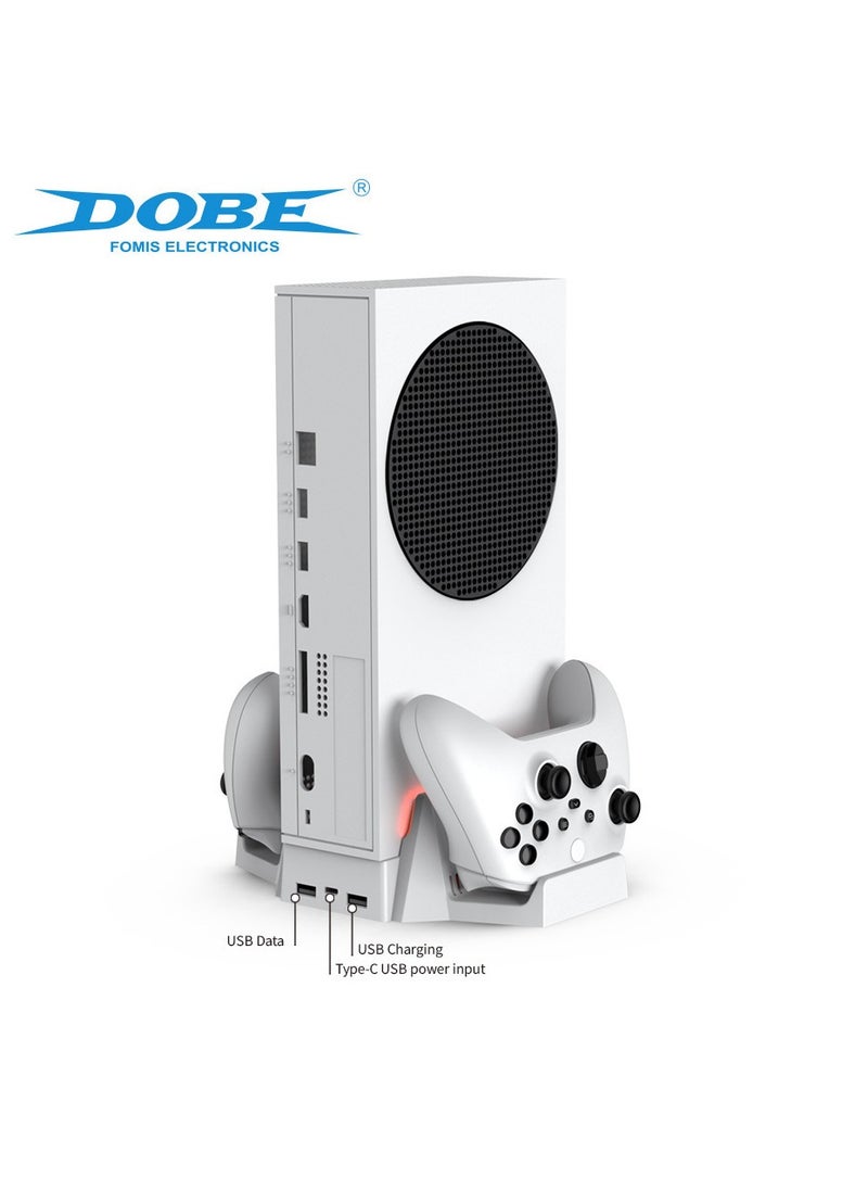 Cooling Stand for Xbox Series S, Vertical Cooling and Charging Stand, cooling station, Dual Controller USB Ports 2 x 800mAh Rechargeable Batteries for XSX|S/One S/One X/One cooling system coolingfan