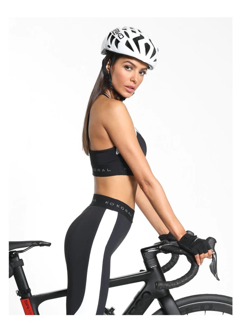 Koral Emblem Black Out  Bra,  A210E32-S-Blk/Wht