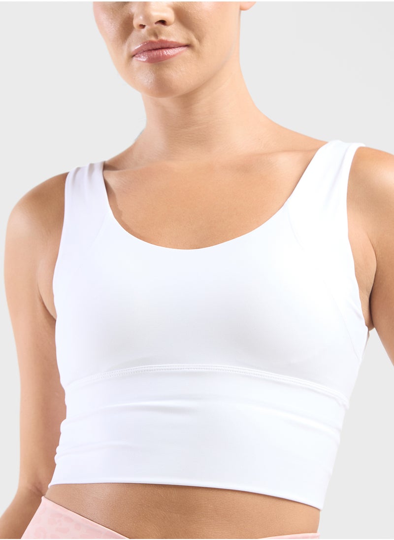 High Support Scoop Neck Sports Bra