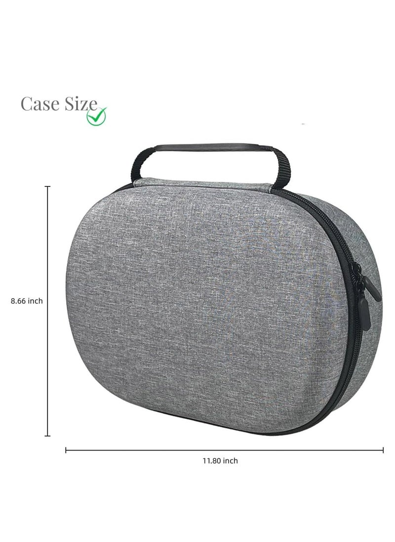 Carrying Case for Apple Vision Pro, Anti-Fall Hard Travel Case for Apple Vision Pro Case Protable Waterproof Storage Bag for Apple Vision Pro Accessories (Grey)