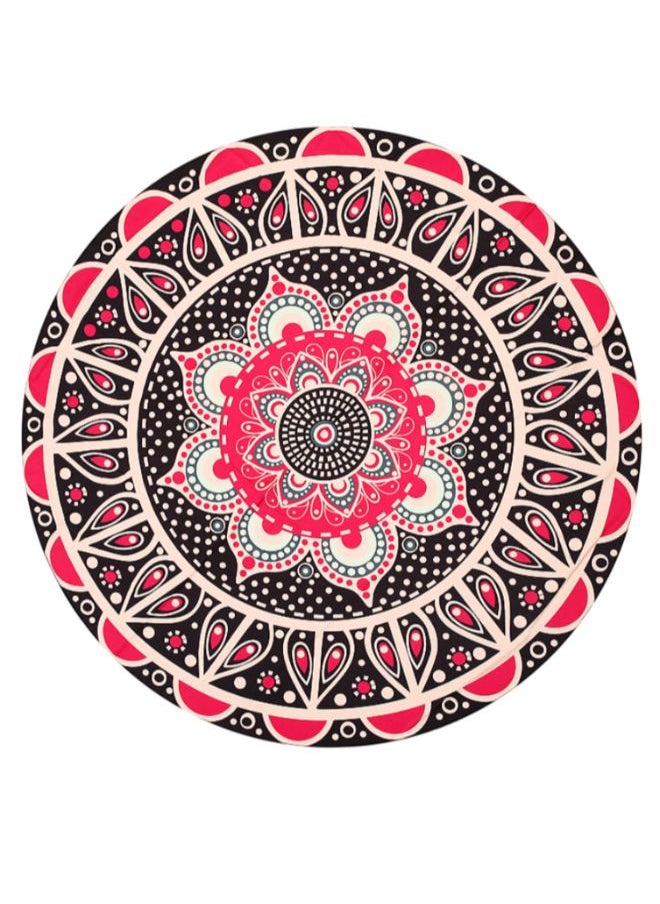 Printed Round Beach Towel Multicolour 130 x 175cm