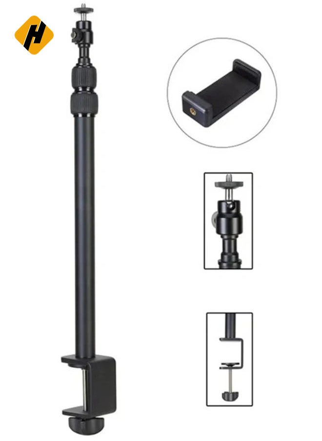 JMARY MT-49 Tabletop Light Stand Clip with 1 / 4-inch Screw for Cameras LED Video Light and Ring Light