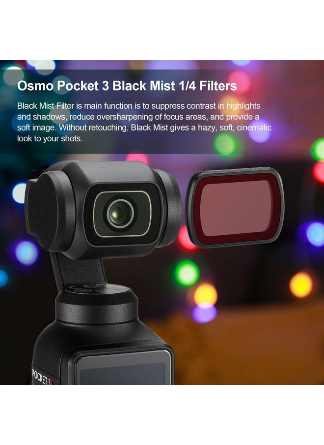 Nd Filters Set For Dji Osmo Pocket 3 Creator Combo Accessories (Black Mist)