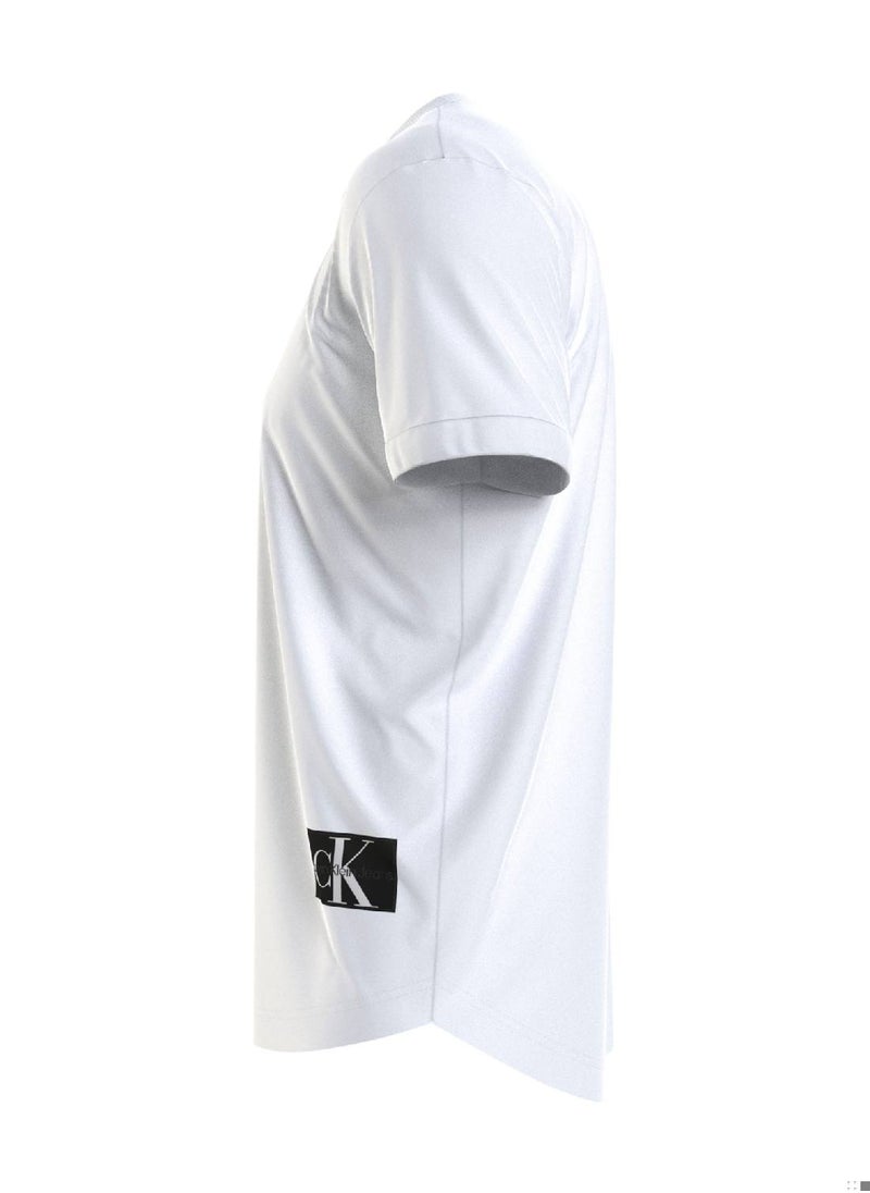 Cotton Turn-Up Sleeve T-Shirt