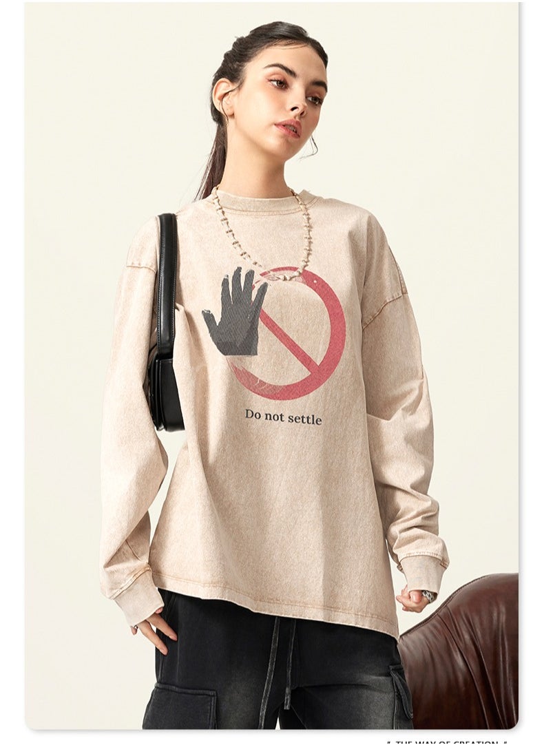 New BE Fashion Printed Long Sleeved T-shirt