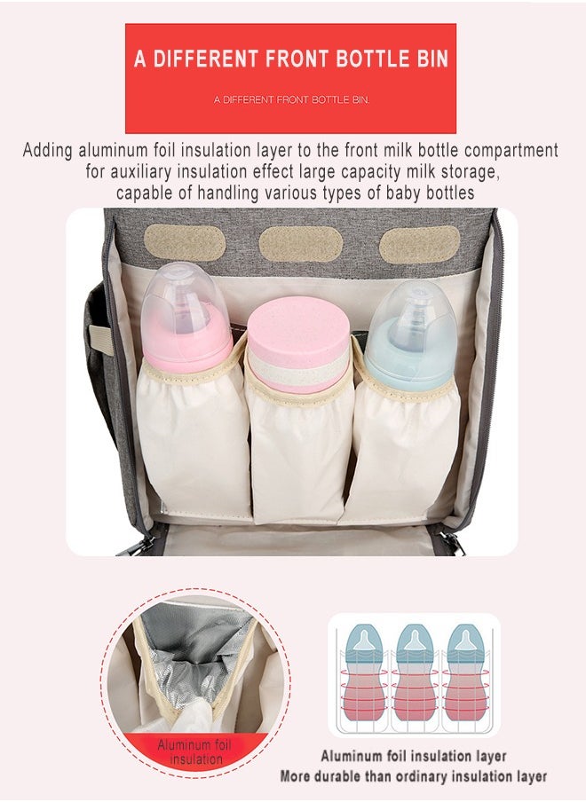 Capacity Multifunctional Baby Diapers Backpack with Fashionable Changing Station for Maternity Ideal Mummy Bag