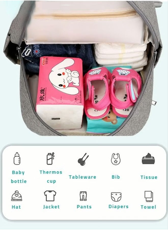 Capacity Multifunctional Baby Diapers Backpack with Fashionable Changing Station for Maternity Ideal Mummy Bag