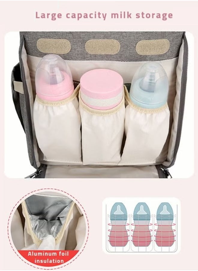 Capacity Multifunctional Baby Diapers Backpack with Fashionable Changing Station for Maternity Ideal Mummy Bag