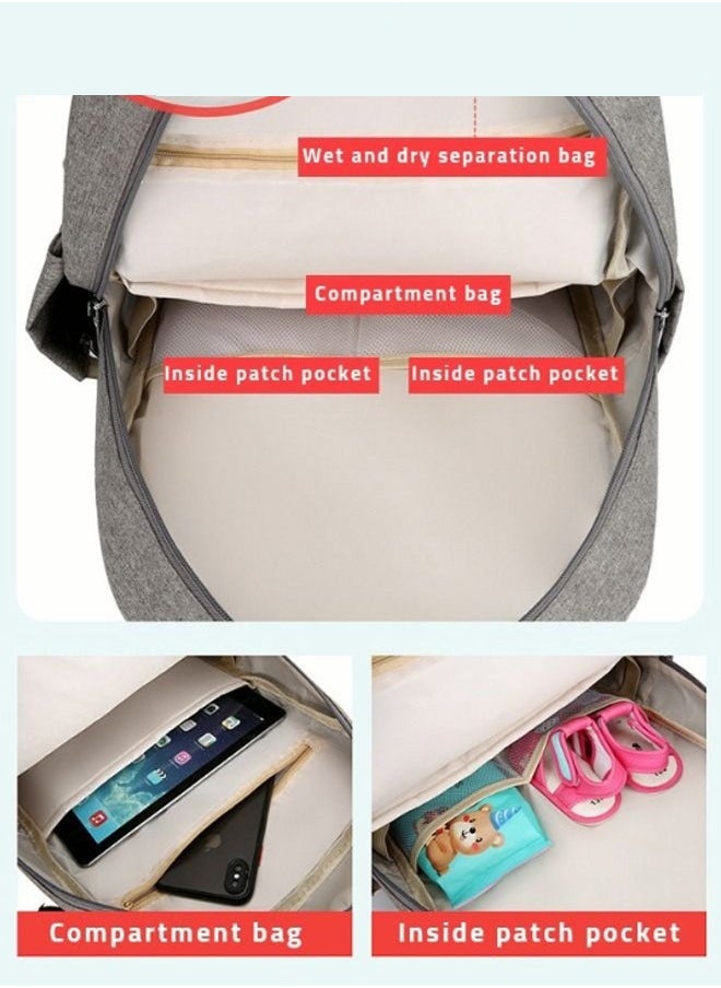 Capacity Multifunctional Baby Diapers Backpack with Fashionable Changing Station for Maternity Ideal Mummy Bag