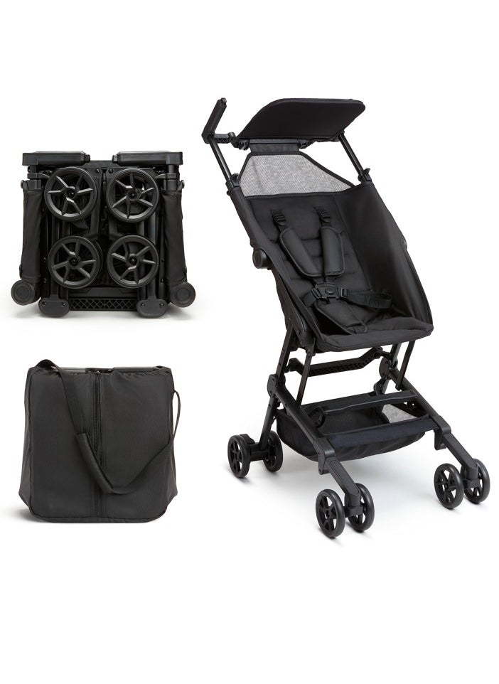 Ultra Compact Lightweight Travel Stroller for Kids | Airplane-Friendly Foldable Stroller with 5-Point Harness, Sun Shade & Carrying Case – Lightweight Travel Stroller, Weighs Only 12 lbs (5.4 kg) Stroller Capacity 25Kg