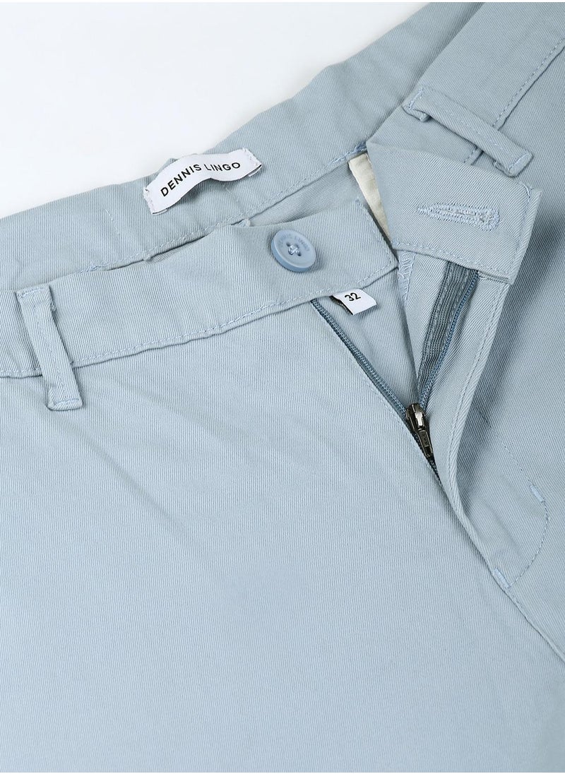 Dennis Lingo Mens Light Blue Chinos Trousers